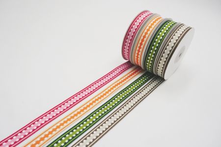 Colores encantadores de cinta tejida vívida